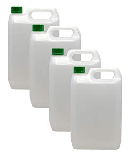 Image of HDPE Jerry 5L 4 Pack with Optional Lids (Green)