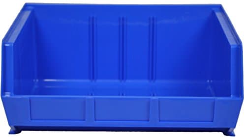 Image of Pack of 5 x Rhino Tuff Bin60 Plastic Storage Parts Bins - Large Stacking Component Box Ideal for Garage Workshop or Warehouse Picking Bin
