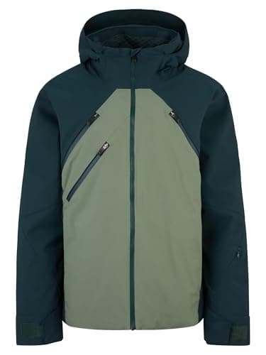 Image of Ziener Men's Tarago Ski Snowboard Jacket, Breathable, Waterproof, Green Mud, 54 (EU)