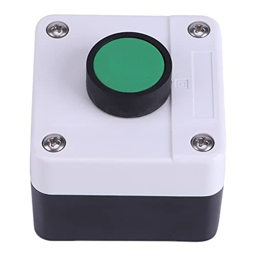 Image of Majatou Gate Release Control Push Button, Weatherproof Green Button, Momentary, One Button Control Box, Door Opener One Key Control Box for Gate Opener