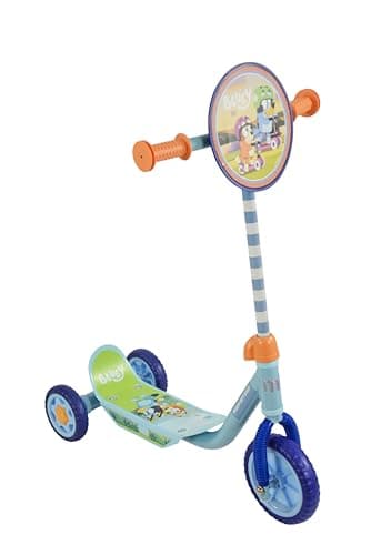 Image of Bluey Toys Kids Scooter Age 3 - Adjustable 3 Wheel Scooter for 3 Year Old - Girls and Boys - Multicoloured