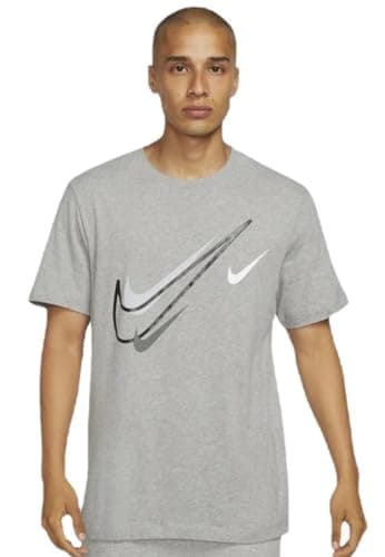 Image of NIKE Multi Swoosh T-Shirt Grey Medium