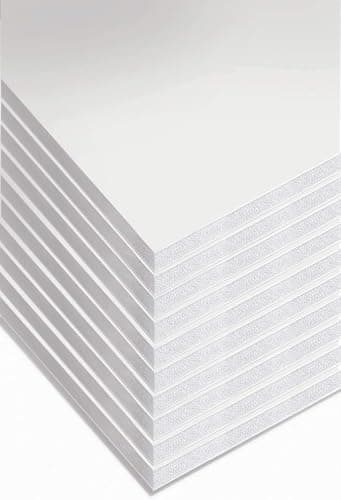 Image of A1 White Foamboard – 5mm Thick x 5 Sheets (594mm x 841mm) – Lightweight Mounting Boards for Crafts, Displays, Signage, and Model Making