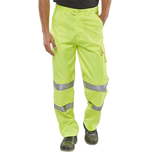 Image of POLY COTTON TROUSERS EN471 SATURN YELLOW 34T
