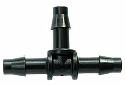 Image of SolaDirect 20 x 4mm Tee Micro Irrigation Fitting Pipe Barbed Garden Watering Connector Valve