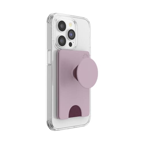 Image of PopSockets Phone Wallet with Expanding Grip, Phone Card Holder - Blush Pink