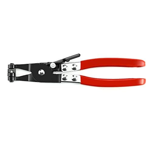 Image of QWORK® Hose Clip Clamp Plier Straight Throat Type, Oil Valve Seal Removal Repairing Tool, 1 Piece