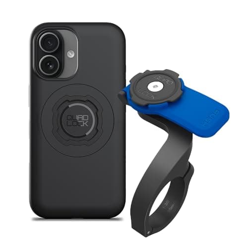 Image of Quad Lock Out Front Handlebar Bike Phone Mount (V3) with MAG Phone Case for iPhone 17