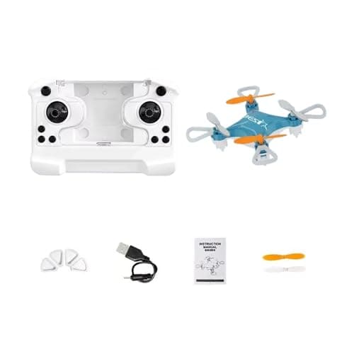Image of Mini Drone, Remote & App-Controlled Pocket Drone: Easy Stunt Flights with 360° Flips, Altitude Hold, LED Lights & Propeller Guards, Indoor/Outdoor Beginner-Friendly RC Quadcopter (Sky Blue)