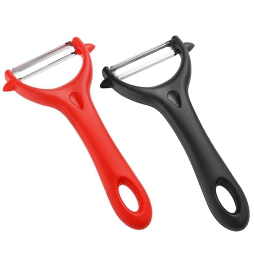 Image of 2 Pcs Y-Shaped Swivel Potato Peeler, Stainless Steel Vegetable Peeler Perfect Fruit Peeler Kitchen Peeling Tool