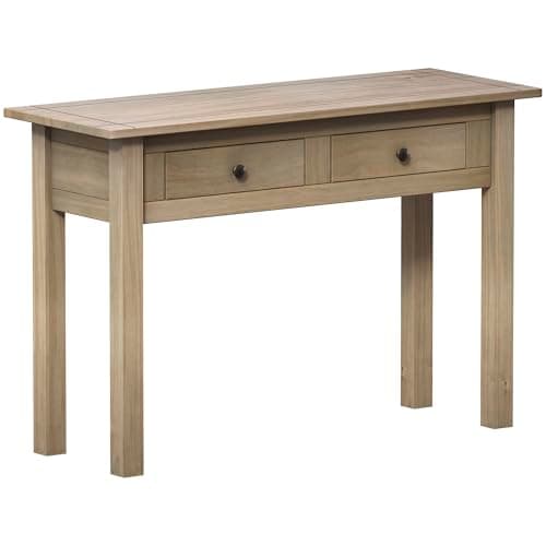 Image of Vida Designs Panama 2 Drawer Console Table Natural Oak
