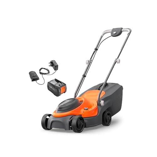 Image of Flymo 18V SimpliMow 320 Cordless Lawn Mower – Lightweight, Quiet, Cuts up to 200m² - for medium sized UK lawns), 32cm Width, Battery & Charger