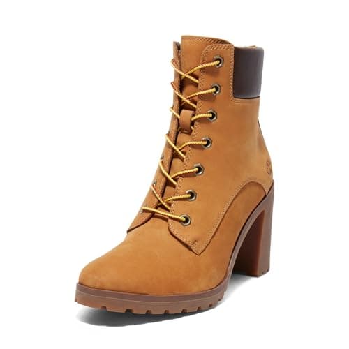 Image of Timberland Allington 6in Lace Up (wide Fit), Women’s High Boots, Yellow (Wheat), UK (40 EU)