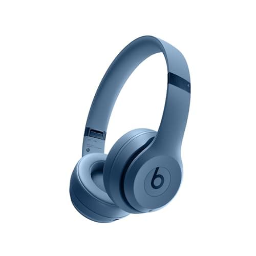 Image of Beats Solo 4 - Wireless Bluetooth On-Ear Headphones, Apple & Android Compatible, Up to 50 Hours Battery Life - Slate Blue