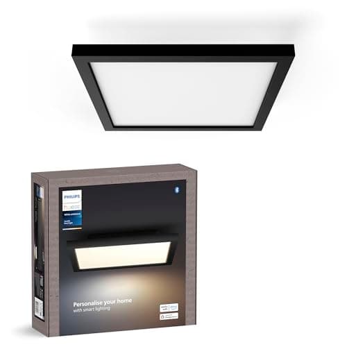 Image of Philips Hue White Ambiance Aurelle Smart LED Panel Light [30x30cm - Black] for Indoor Home Smart Lighting, Wall, Ceiling, Bedroom, Livingroom, New Generation