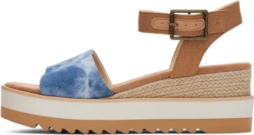 Image of TOMS Diana Wedge Womens Blue