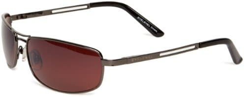 Image of Eyelevel Grand Prix 2 Rectangle Men's Sunglasses Shiny Gun Metal One Size
