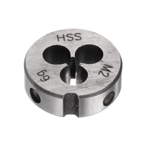 Image of sourcing map Round Threading Dies, Metric M2 x 0.4 Thread (Right Hand), High Speed Steel (HSS) Screw Cutting Die Repair Tool