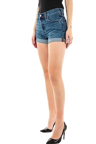Image of Levi's Women's 501® Rolled Short Denim Shorts, Orinda Troy Scraped, 27W