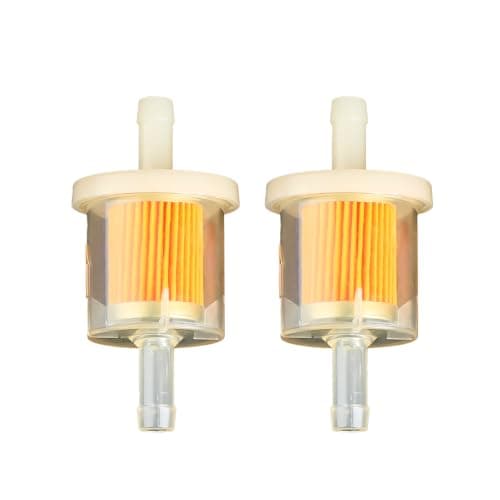 Image of GroveEss 2 PCS Universal Fuel Filters-Filtration Speed Quick Fuel Filter Universal Inline Fuel Filter Compatible for 8mm Pipes of Motorcycle Scooter Generator Lawnmower Forklifts Cars