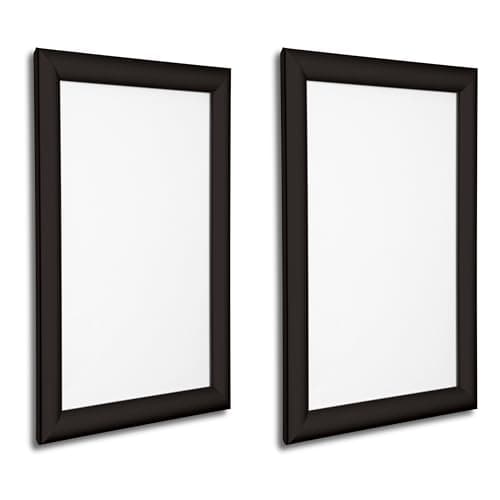 Image of Biggest Aluminium Snap frame Poster Frame Clearence sale In Black and silver Colour (2 x A3 Black MItred)