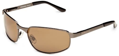 Image of Eyelevel Genoa Polarised Unisex Sunglasses - Classic Sunglasses in Brown - With UV400 Protection & CAT3 Lens