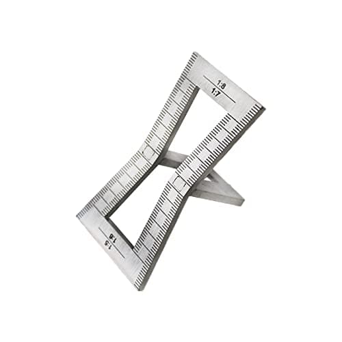 Image of BDHI 1pc Dovetail Marker Stainless Steel Dovetail Guide Tool with Scale Woodworking Dovetail Template Jigs Hand Cut Wood Joints Gauge Size1:5-1:6 and 1:7-1:8 for Woodworking(Y33-1)