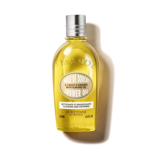 Image of L'OCCITANE Almond Shower Oil 250ml | Moisturising & Nourishing | Vegan & 99% Readily Biodegradable | Luxury & Clean Beauty Body Wash for All Skin Types