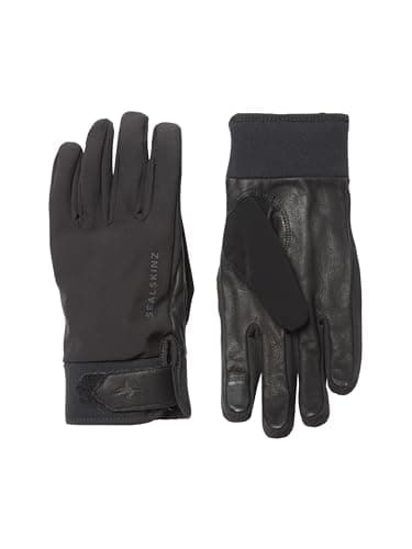 Image of SEALSKINZ | Kelling | Unisex Waterproof Touchscreen Leather Goatskin Insulated Glove | Outdoor Pursuits | Cycling & Work | Moisture Wicking | L/XL - Black