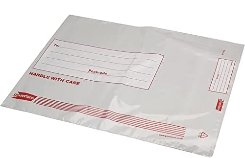 Image of GoSecure Envelope Extra Strong Polythene 460 x 430 mm Opaque (Pack of 100)