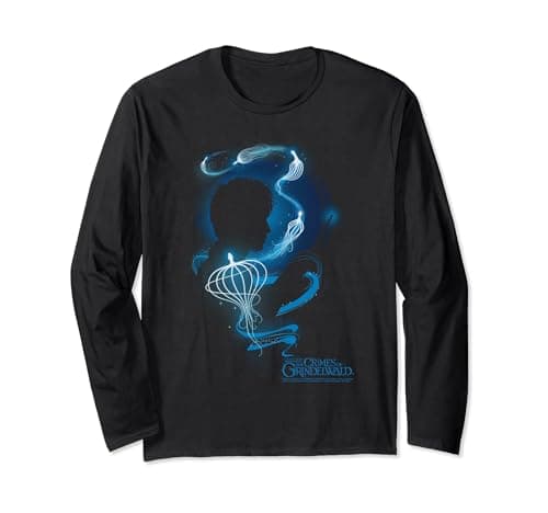 Image of Fantastic Beasts: The Crimes of Grindelwald Newt Silhouette Long Sleeve T-Shirt