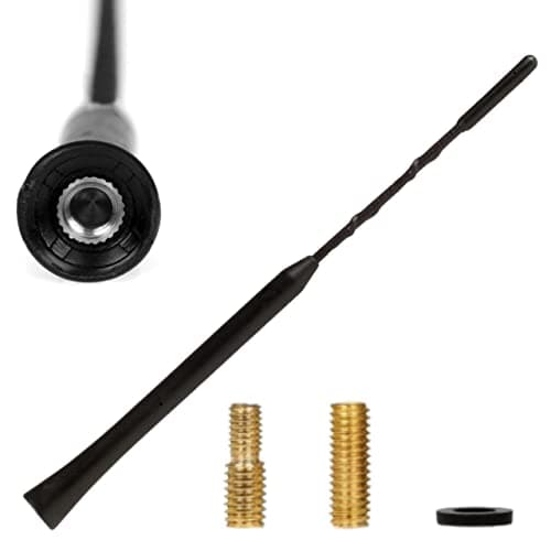 Image of HEYNER Car Radio Aerial Antenna AM/FM Bee Sting Roof Mast S 20cm Black Fits Renault Captur