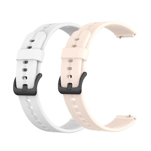 Image of Blueshaweu for Sekonda Track Smart Watch 16mm Quick Release Silicone Breathable Lightweight Adjustable Replacement Straps Compatible for SEKONDA CONNECT Womens 40mm/SEKONDA TRACK 26mm (2Pack-a, 16mm)