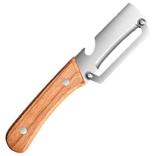 Image of Multifunctional Vegetable Peeler with Extra-Sharp Stainless Steel Blade, 2-in-1 Single-Blade Peeler for Potatoes, Fruits, and Vegetables