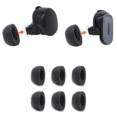 Image of Comply 3 Pairs Large Foam Earplugs for Bose QuietComfort II and Ultra Ultimate Comfort Unwavering Fit
