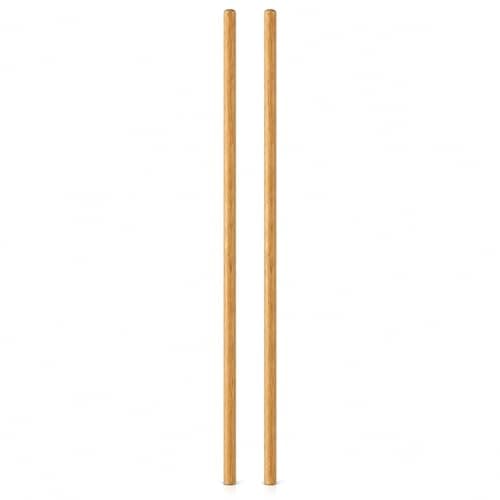 Image of Wooden Broom Handle Stick Pole for Floor Mop Handle Brush Broom 4ft (48 inches) Long x 15/16" (23/24mm) Diameter Long Wooden Sticks for Rake, Hoe or Broom (1/8" (28/29mm), PACK OF 2)