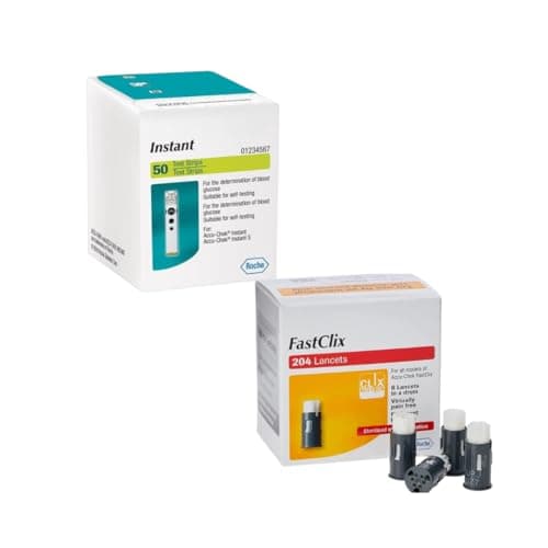 Image of Preloaded Drum Lancets & Instant Blood Glucose Test Strips | 204 Lancet Drum Pack + 50 Test Cassette Bundle | Diabetes Saver Pack for Fast, Near-Painless Home Blood Sugar Testing