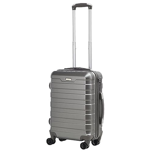 Image of RMW Suitcase Large Medium Cabin Size | Hard Shell | Lightweight | 4 Dual Spinner Wheels | Trolley Luggage Suitcase | Hold Check in Luggage | TSA Combination Lock (Dark Grey, Cabin 20")