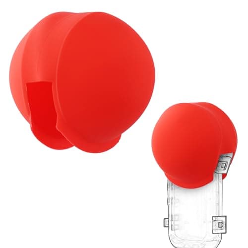 Image of Silicone Lens Cap for Insta 360 x3 Invisible Dive Housing Case, Insta360 x3 Protective Lens Guard Flexible Lens Protector Cover Accessories (Red)