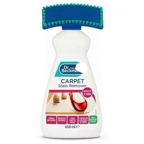 Image of ZOPPER Carpet Stain Remover with Cleaning Brush 650ml – Works in 3 mins – Oxy-Powered Fast-Acting Deep Cleaner for Old Stains & Odours – Colour and Fabric Safe, Pet Friendly