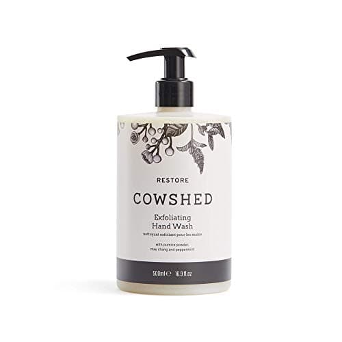 Image of Cowshed Restore Exfoliating Hand Wash 500ml | Sweet Orange, Peppermint & May Chang Natural Hand Soap | Luxury Exfoliating Hand Wash | Vegan & Paraben Free