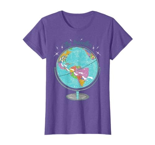 Image of Vintage The Traveller Footprints Earth Globe Men Women Kids T-Shirt