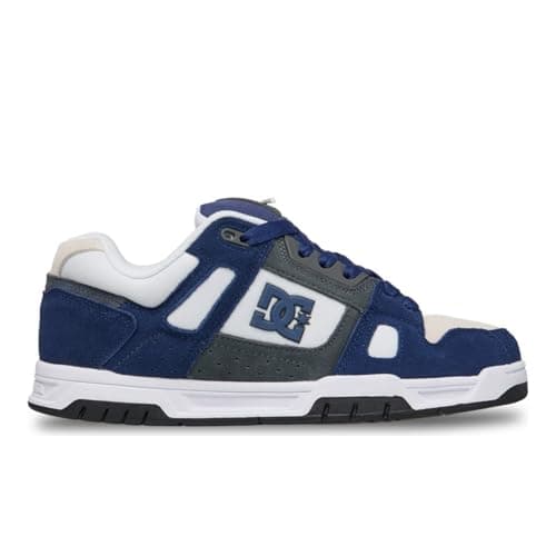 Image of DC Shoes Mens Stag Low Rise Skate Skater Trainers - Blue/Grey - 10 UK