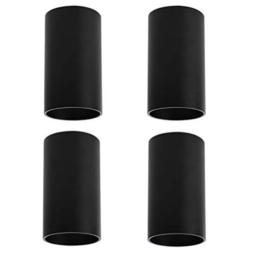 Image of Klighten 4 pcs Surface Mounted Ceiling Spotlight Matt Black Ceiling Light, GU10 Socket, Round Modern Spotlight Aluminum Ceiling Spot for Living Room, Kitchen, Hallway, 56 x 100mm, Bulb not Included