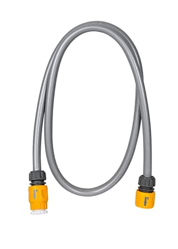 Image of HOZELOCK - Universal Connection Kit ø 13 mm (1/2") 1.5 m : Connection Adapter for Reel - Cart, Supplied with 1 Tap Connector Ø 21mm - 26.5mm [6005R0000], Grey, Yellow