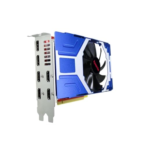 Image of Xynsviu Radeon RX 580 Graphics Card, 8GB GDDR5,GPU PC 6 HDMI Ports 4K, 256 Bit DirectX 12, PCI Express X16 3.0, Multi-Monitor Support Video Card (AMD RX580 8G 6HDMI)