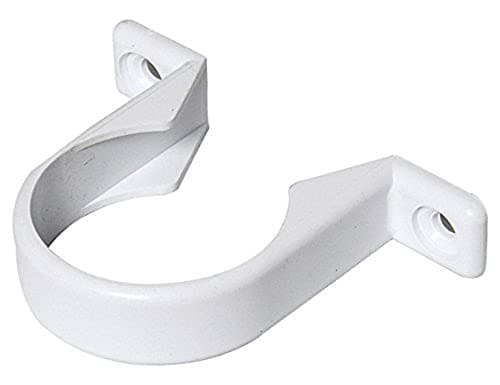 Image of Merriway BH02879 (4 Pcs) Waste Compression and Push-Fit Fittings Pipe Clips, White 32mm - Pack of 4 Pieces