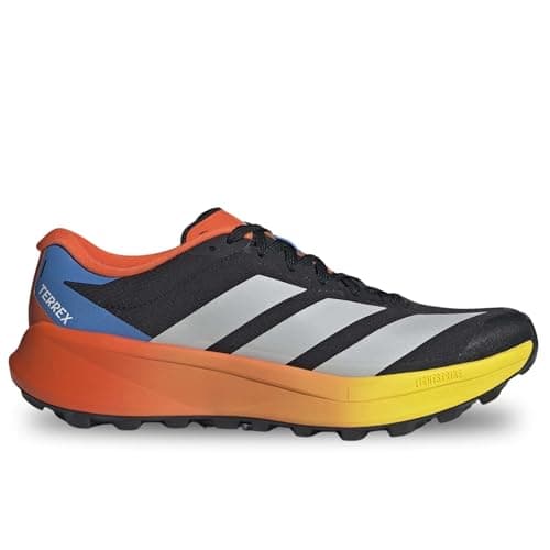 Image of adidas Terrex Agravic 4 Men's Trail Running Shoes, Black/Grey/Orange - KJ1291, Black Grey Orange, 9 UK
