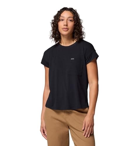 Image of Columbia Women's Daniela Falls Short Sleeve, Short Sleeve T-Shirt, Black, Medium