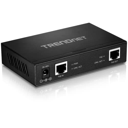 Image of TRENDnet Gigabit PoE+ Repeater/Amplifier, Single Port PoE, Power over Ethernet, 802.3af, 802.3at, 10/100/1000 Mbps, TPE-E110
